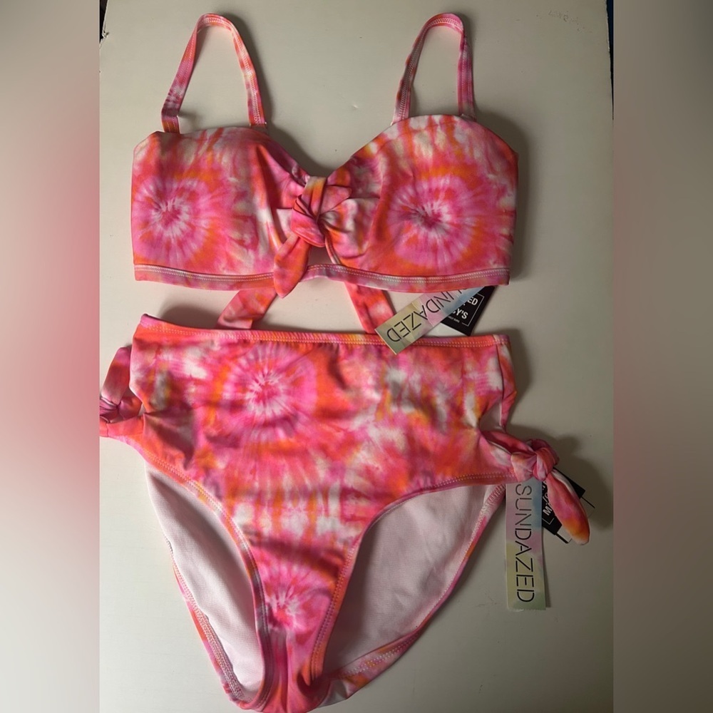 Sundazed Tie-Dyed Bow Bikini Set